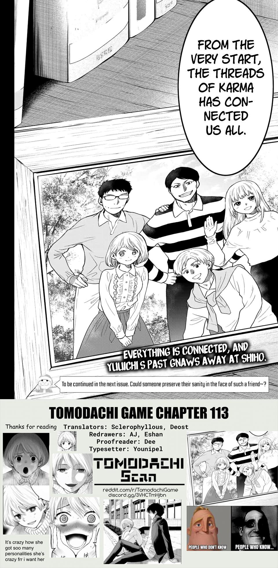 Tomodachi Game Chapter 113 